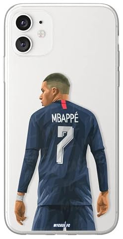 MYCASEFC Coque Football Kylian Mbappe PSG Samsung Galaxy A6 2018 en Silicone Housse de Foot pour Smartphone Imprimée en France en TPU