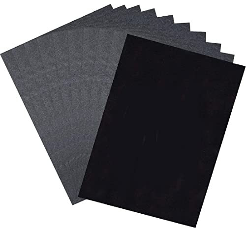 40 Stk Blätter Carbonpapier Schwarz, Graphit Transfer Papier, Carbon Transfer Paper, Graphit A4 Pauspapier, Idee für Papier, Holz, Leinwand, Keramik, Metall und andere Oberflächen