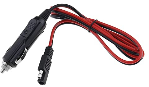 Be In Your Mind SAE to Car Cigarette Lighter Plug Cable Replacement 15A Cigarette Lighter Socket Extension Cord Accessories for Car Motorcycle Charging Air Compressor