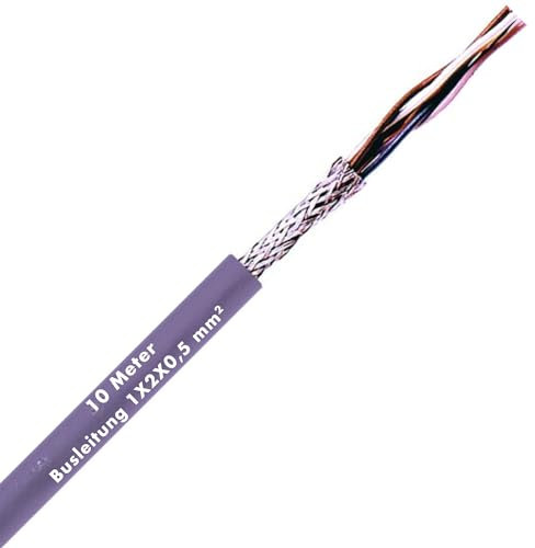 Lapp 2170266 Unitronic BUS CAN, 10 metri, 1 x 2 x 0,5 mm², cavo bus schermato, cavo di segnale in PVC, cavo intrecciato, cavo dati I certificato UL, viola