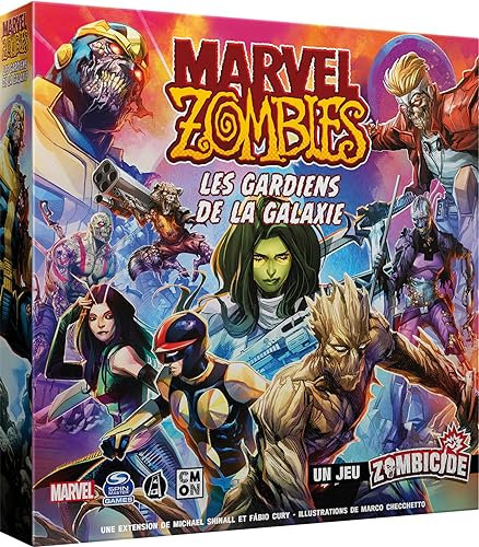 Asmodee - Cmon - Marvel Zombies Extension : Les Gardiens de la Galaxie - Un Jeu Zombicide - Jeux de société -Jeux de Figurines - Jeux coopératif pour Adultes et Enfants dès 14 Ans - Version française