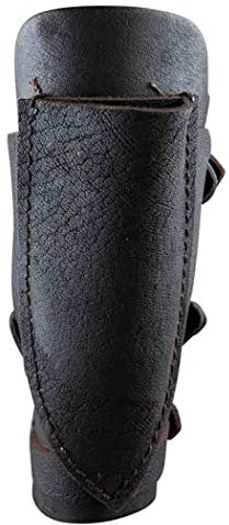 Guardia de Brazo Medieval, Steampunk Vintage PU Cuero Daga Juego Cuchillo de Bolsillo Juego Hebilla Guardia de Brazo, Accesorios de Vestuario de Guerreros Vikingos, Estilo Medieval