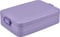 Mepal - Lunchbox Take a Break Large - Lunchbox to go - Für 4 Sandwiches oder 8 Scheiben Brot - Meal Prep Box - Essensbox mit Trennwänden - Spülmaschinenfest - 1500ml - Vivid Lilac