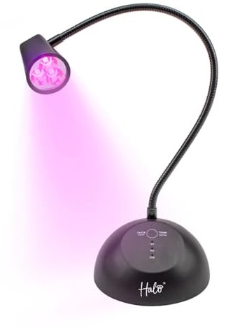 Halo Flash Cure LED Nail Lamp 18W - For Flash Curing Tips & Glue and Gel Nail Repairs