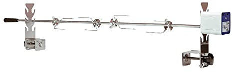 ZENONEZ Rotisserie Kit Universal Replacement Quick Install Portable Spit Grill Outdoor Camping BBQ (5078D)