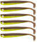 Zanderbait 12cm Kiwi, Angelköder, Kunstköder, Zanderbait, Zanderköder, Softbait, Gummifisch, Gummiköder, Lieferumfang 6 Stück.