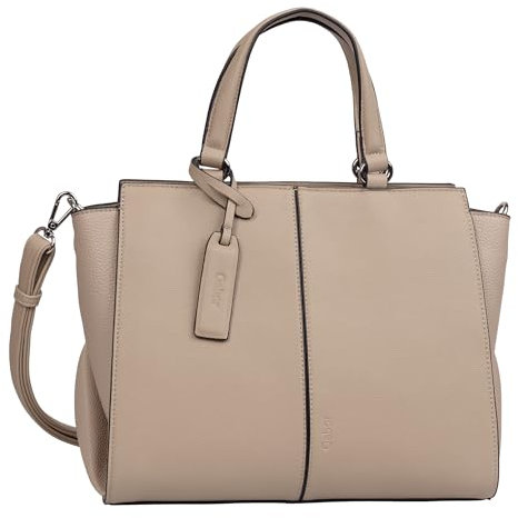 Gabor bags Marleen Damen Shopper Umhängetasche Reißverschluss Groß Beige