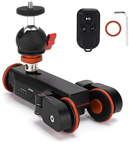 L4XBC Motorisierter Elektrischer Slider-Dolly-LKW für Kamera, 3-Rad-Video-Auto-Dolly für Motorisierten Kamera-Slider