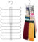 ZEDODIER Schal-Organizer, Schal-Kleiderbügel für Schrank, drehbarer, Stabiler Hijab-Halter für 40 Schals, platzsparende Schrank-Organizer und Aufbewahrung, schwarz, 2 Stück