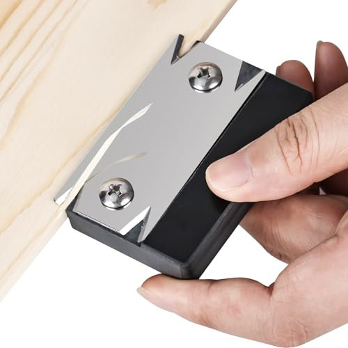 CTDMJ Furnierkantenschneider, Kantenschneider Umleimer, Kantenumleimer mit 1 Ersatzklinge, Rutschfest Handhobel Kantenschneider Kantenhobel Holz Holzbearbeitung für Holz PVC ABS
