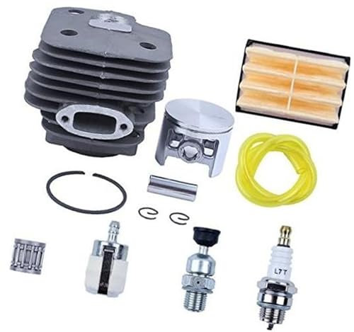 Pexorin Kit candele filtro aria carburante pistone cilindro 52mm, for Husqvarna, 268 272 272XP 272K 272 XP motosega pezzi di ricambio di ricambio Candela per tosaerba
