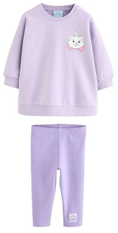 NEXT Ragazza Completo felpa e leggings Aristogatti Disney | Bambino, Standard, Lavabile in lavatrice