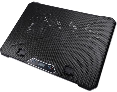 Goshyda RGB-Laptop-Kühlpad für Gaming, Laptop-Kühler mit 10 Lüftern, 8 Höhenverstellbar, 5 Lüftergeschwindigkeiten und 2 USB-Anschlüssen für 12-19-Zoll-Laptops (14 Fans)