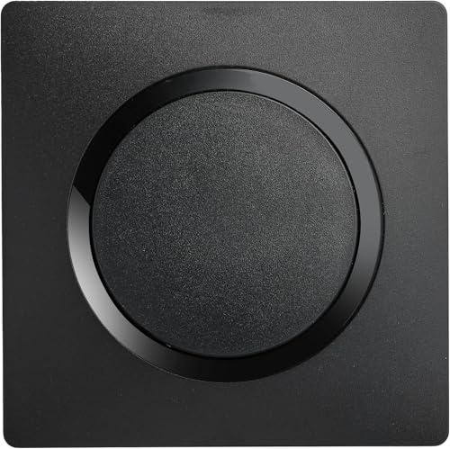 Debflex - Casual Evo - Interrupteur Va et Vient Complet - Interrupteur Mural Avec Plaque de Finition - Design Sobre - Facile à Installer - ABS - Installation Encastrée - Noir - 130 x 110 x 40 mm