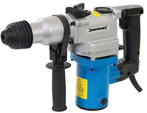 Silverline DIY 850W SDS Plus Hammer Drill (633821), Blue/Grey