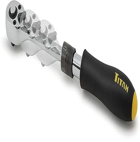 Titan outils 12075 1/10,2 cm Drive extensible à cliquet – Multicolore