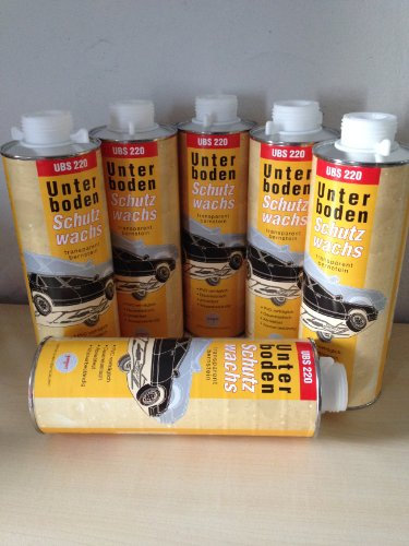 6 X (6X1Liter) Fertan UBS Wachs-Unterbodenschutz 1 Liter Kartusche