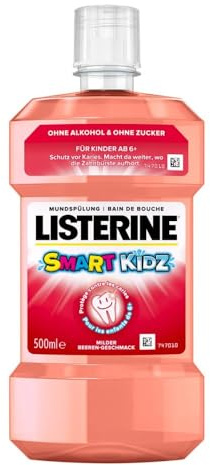 LISTERINE Smart Kidz Beere Bugs Bunny / Mundspülung für Kinder ab 6 Jahren / Mundspülung mit Beerengeschmack, 500 ml