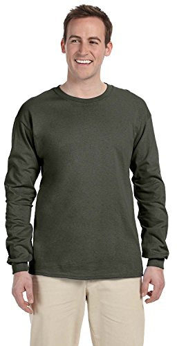 Gildan Crewneck Sweatshirt, Military Green, Large