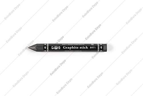 Koh-I-Noor 33897104 Progresso Jumbo Holzloser Graphitbleistift, 4B, Grau
