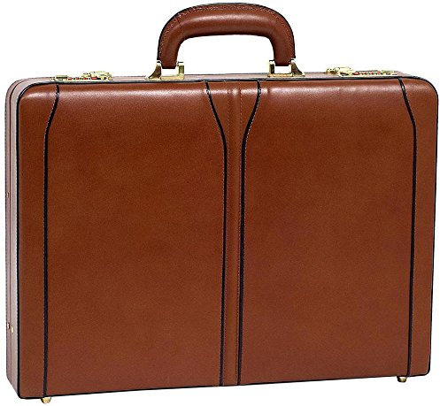 McKleinUSA 3.5-Inch Leather Attached Briefcase for Tablet- Brown