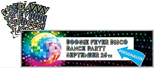 Amscan 1,65 x 50,8 cm 70er Jahre Disco Giant Sign Banner