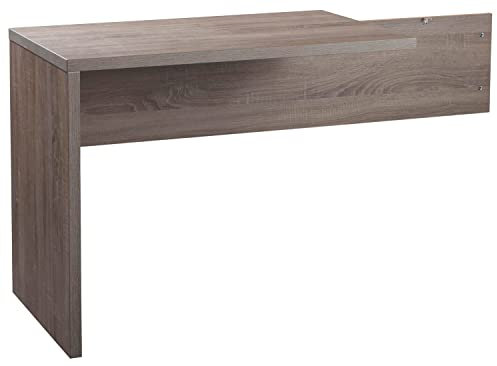 Composad | Allungo Angolare per Scrivanie B00GR9UKCG della Linea DISEGNO, Scrivania Ufficio, Prolunga, (LxAxP) 92x74,50x60 cm, Rovere Sonoma, Made in Italy