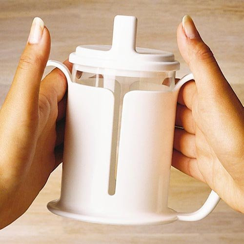 Etac Tasty Beaker with Handle Spout and Lid Dishwasher Safe