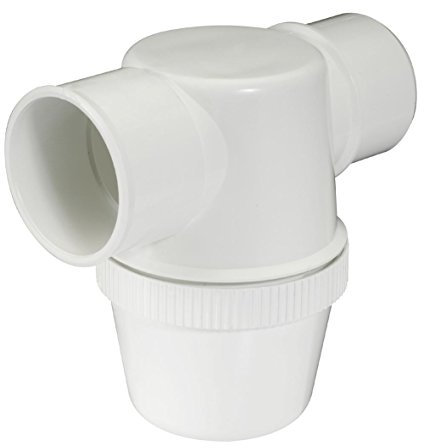 Nicoll 71705 Siphon lavabo horz Coller d50 1yj1cb, Blanc