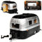Greenlight Anhänger Wohnwagen Bambi 2016 16 Airstream Silber mit Schwarz 1/24 Modell Auto