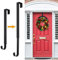 Wreath Hanger,Adjustable Wreath Hanger for Front Door from 14.9-25 Inch,20 lbs Larger Door Wreath Hanger Christmas Wreaths Decorations Hook,Black
