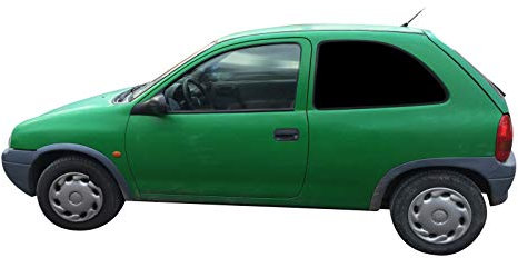 Solarplexius Auto-Sonnenschutz Scheiben-Tönung passgenau für 3-Türer Opel Corsa B mit 3. Bremslicht Bj. 93-00 Komplettsatz Keine Folie