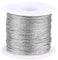 jijAcraft 100M Silber Schnur, 1mm Metallic Kordel Silber, Silberfaden DIY Bastelschnur für für Basteln, Geschenkverpackung, Hochzeit, Weihnachts Dekoration