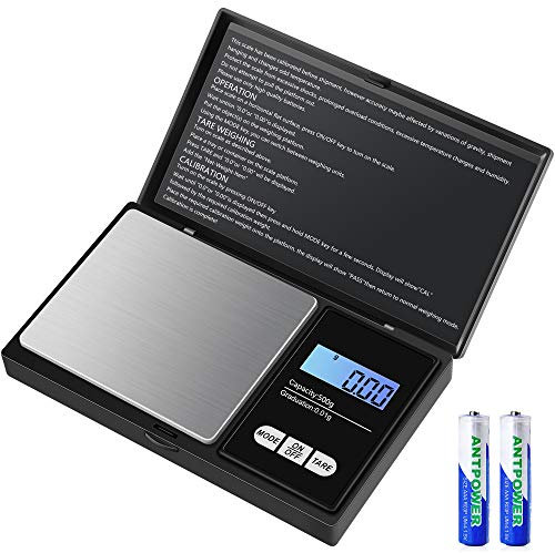 Diyife Balance de Précision 500g/0,01g, Balance de Cuisine, Balance Poche Numérique Portable, Écran LCD &Tare Function, Balance Bijoux, Pour Café etc.