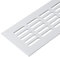 Rejilla de ventilación para puerta, color blanco, de aluminio, rectangular, 600 x 80 mm, para muebles, de aluminio, para calefacción, pared, etc., fabricado en Alemania, 1 pieza