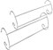 HOMION Radiator Airer, Pack of 2 Chrome Twin Radiator Indoor Clothes Airer Dryer Towel Rail Rack Stand