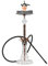 THE HOOKAH - MEGATRON KOMPLETTSET Anthrazit Gunmetal HANDCUT SET Shisha 67cm V2A Edelstahl 4 Adapter Schlauch Kristalglas Bowl Anschlüsse Molassefänger Kaminaufsatz 18/8 Kopfschliff Mundstück