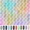 156 Pieces Nail Vinyl Stencils Nail Art Decoration Stickers Set Nail Art Design Stickers Tips Decals, 26 Sheets