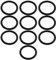 eMagTech 10 Stück O-Ringe aus Nitrilkautschuk 32 Mm AD 25 Mm ID 3,5 Mm Breite 071099535 Kompatibel mit Flanschen Sockelmischer Kompatibel mit Centra Kompatibel mit Honeywell Schwarz