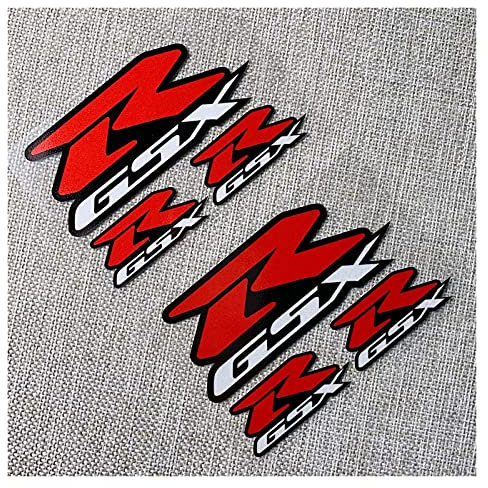 Reflektierende Motorradaufkleber-Abziehbilder GSXR GSX R. Zum S.UZ.U.K.I GSXR 600 750 1000 K1 K2 K3 K4 K5 K6 K7 K8 H1 (Color : 2 Set Red)