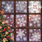 heekpek 336 Stück Fensterbilder Selbsthaftend Schneeflocken Weihnachten Fensteraufkleber Wiederverwendbar Winter Schneeflocken Deko Doppelseitiger Druck Weiß Schneeflocken Fenstersticker