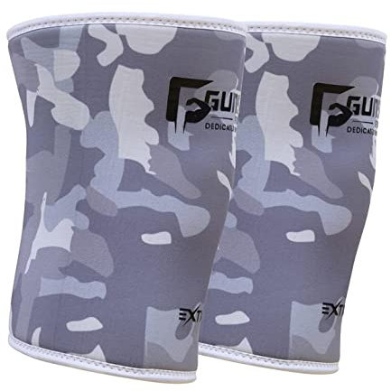 Gunsmith Kniebandage - 7mm Neopren Knee Support Gewichtheben Kniebandage für Männer und Damen - Ultra-Komfort Starker Grip Kniestütze für Kniebeugen, Kreuzheben, Kraftdreikampf und Bodybuilding