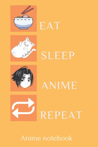 Anime notebook: 6 x 9 120 lined pages Anime journal