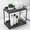 FEILERN 2 Tier Gewürzregal Stehend, Schrankregal Tischregal Küchenregal Organizer Schwarz für Kleines Küchenregal Arbeitsplatte, Standregal Badezimmer Aufbewahrung, and Kaffeebar Organize