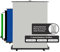 Walimex Pro Roll-Up Panel 165x220 cm Fond Photo Gris I écran Photo Portable et Autonome pour Shooting Portrait, Studio Photo & Streaming I Effet Chromakey I boîte métallique pour la stabilité