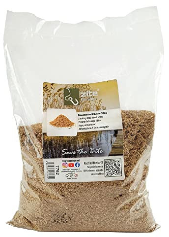Zite Fishing Räuchermehl Buchenholz | Warm- und Kalträuchern von Fisch, Käse und Fleisch | extra feine Körnung 0,2-1,25 mm | 300g