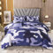 PERFEMET 6-teiliges Camouflage-Bettwäsche-Set, volle Größe, blau, Camouflage-Stil, Bettwäsche-Set mit Bettlaken für Jungen, Mädchen, Teenager, ultraweich, passender Kissenbezug (voll, blau)