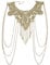 Clataly Gold Lace Necklace Multi-layer Necklaces Body Chain Body Accessories Jewelry for Women and Girls
