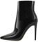 Only maker Damen Stiefeletten Stiletto Kurze Stiefel Spitze Zehen Ankle Boots Booties mit Zipper Lack Schwarz 41 EU