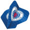 FOCO Offically Licenced Glasgow Rangers Football Club 100 Micron Standard Shape Dart Flights, Check, 1 Set of 3 Flights (F3917)